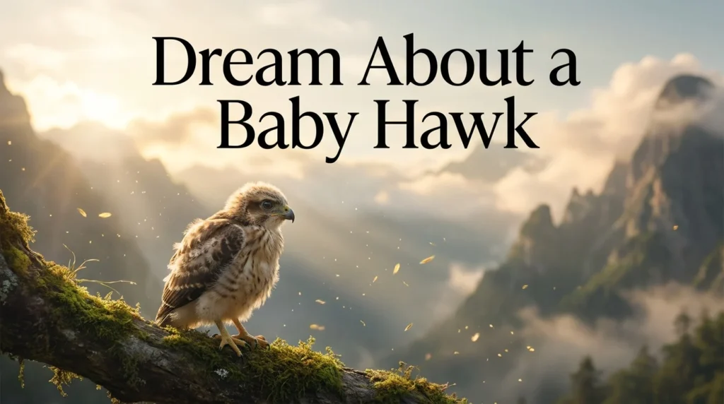 A baby hawk in a dream often represents