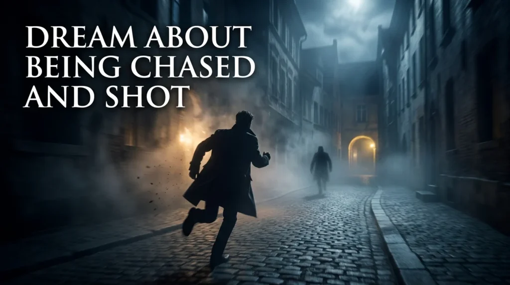 Dreaming that someone is chasing you and then shoots you can symbolize avoidance.