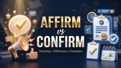 Affirm vs Confirm