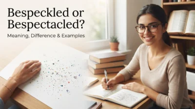 Bespeckled or Bespectacled