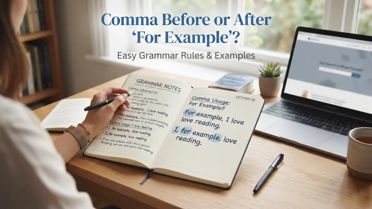 Comma Before or After “For Example