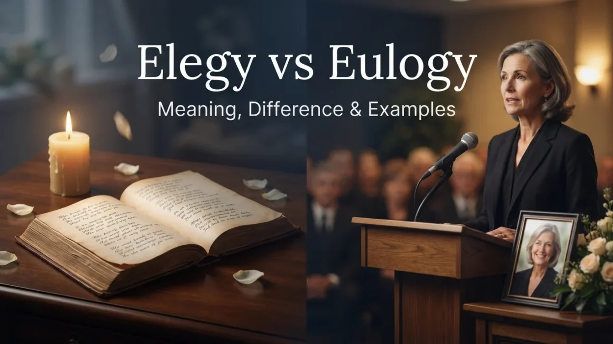 Elegy vs Eulogy