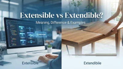 Extensible vs Extendible
