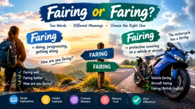 Fairing or Faring