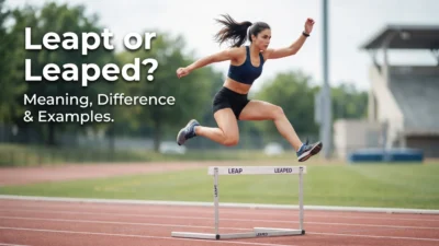 Leapt or Leaped