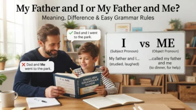 My Father and I or My Father and Me