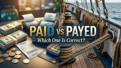 Paid vs Payed
