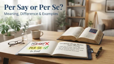 Per Say or Per Se