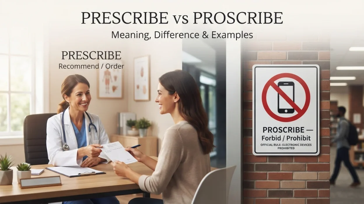 Prescribe vs Proscribe