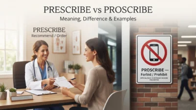 Prescribe vs Proscribe
