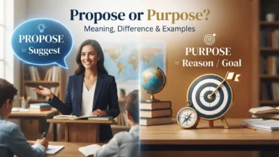 Propose or Purpose