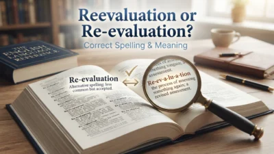 Reevaluation or Re-evaluation