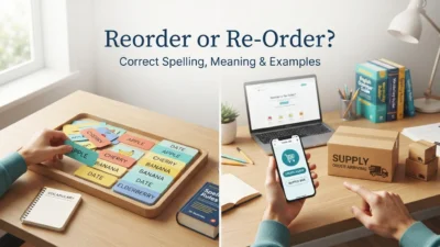 Reorder or Re-Order