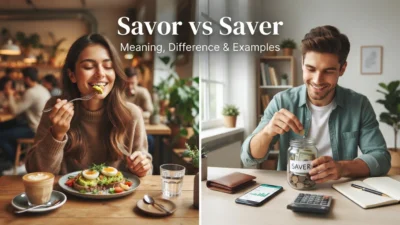Savor vs Saver