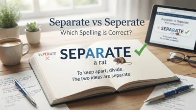 Separate vs Seperate