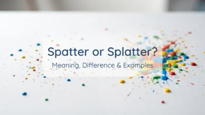 Spatter or Splatter