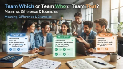 Team Which, Team Who, or Team That