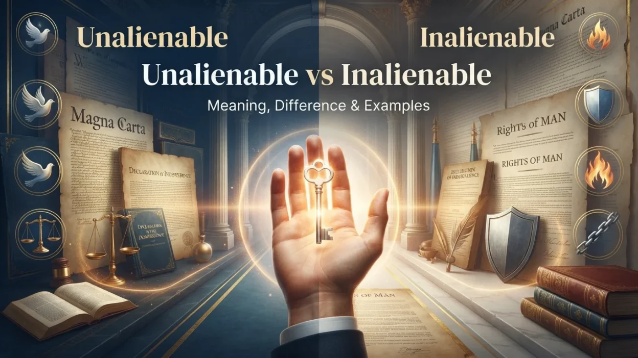 Unalienable vs Inalienable
