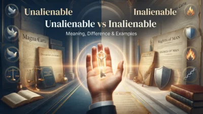 Unalienable vs Inalienable