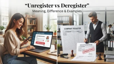 Unregister vs Deregister