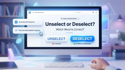 Unselect or Deselect