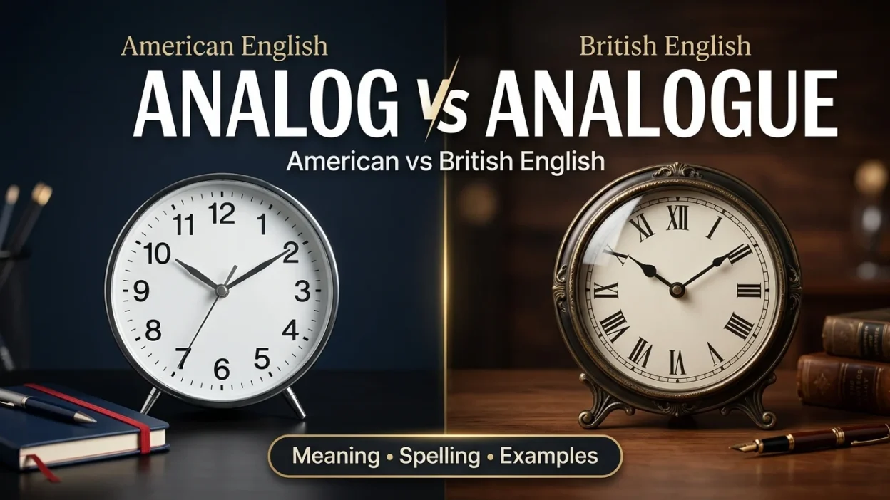 Analog vs Analogue