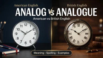 Analog vs Analogue