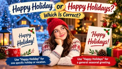 Happy Holiday or Happy Holidays