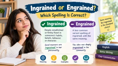 Ingrained or Engrained