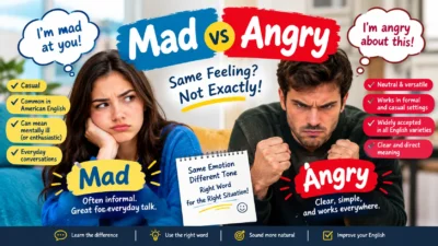 Mad vs Angry