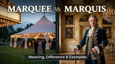 Marquee vs Marquis