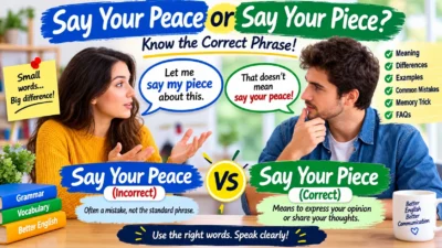 Say Your Peace or Say Your Piece