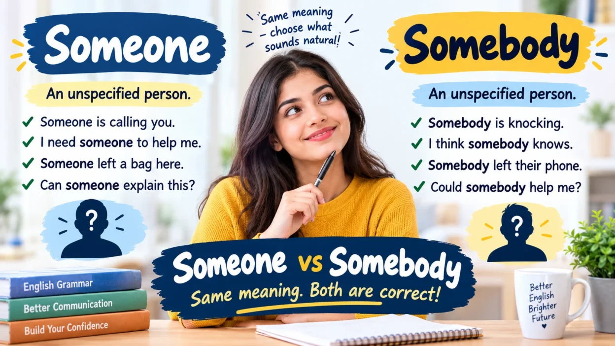 Someone vs Somebody