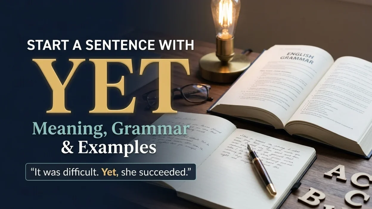 Start a Sentence With Yet