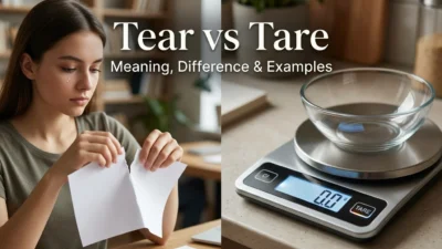 Tear vs Tare