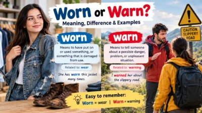 Worn or Warn